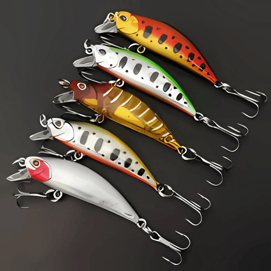 Bass Crankbait Lures, Set 5pcs