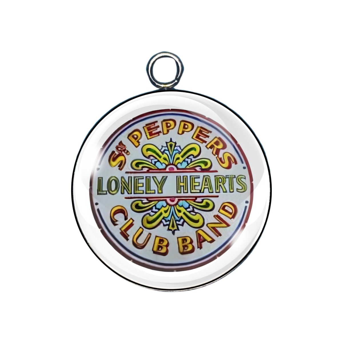 Beatles glass cabochon charm