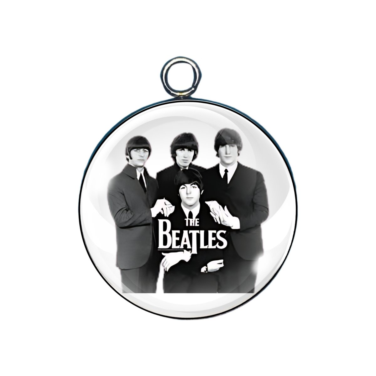 Beatles glass cabochon charm