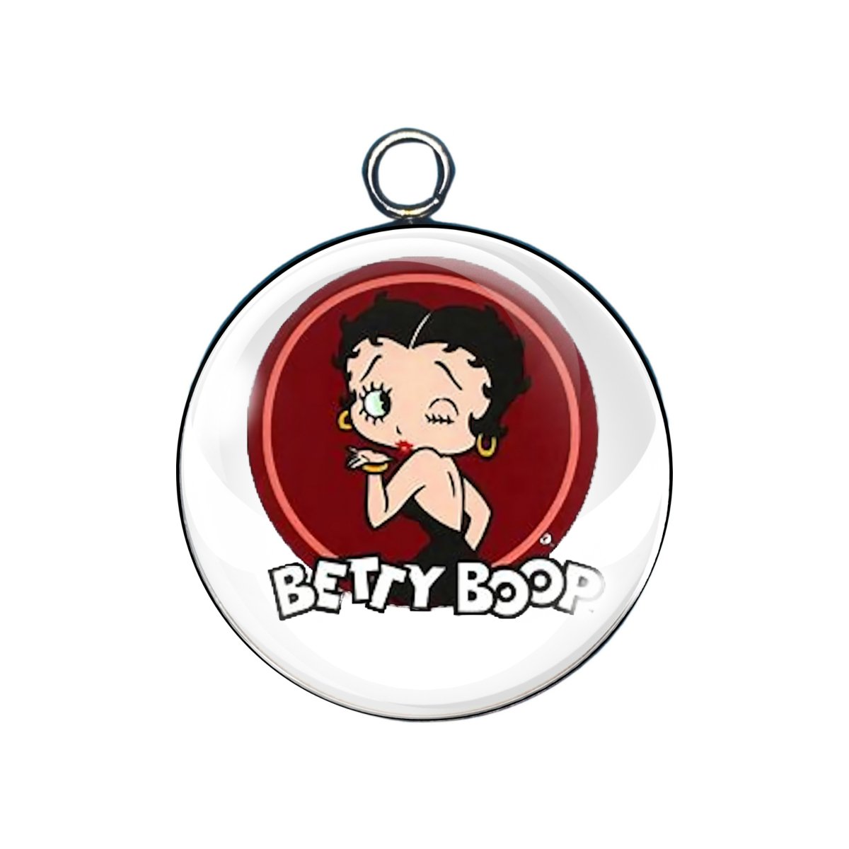 Betty Boop Glass cabochon charm