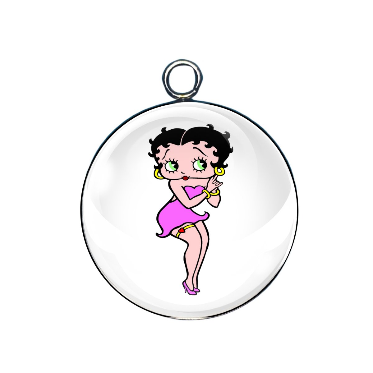 Betty Boop Glass cabochon charm