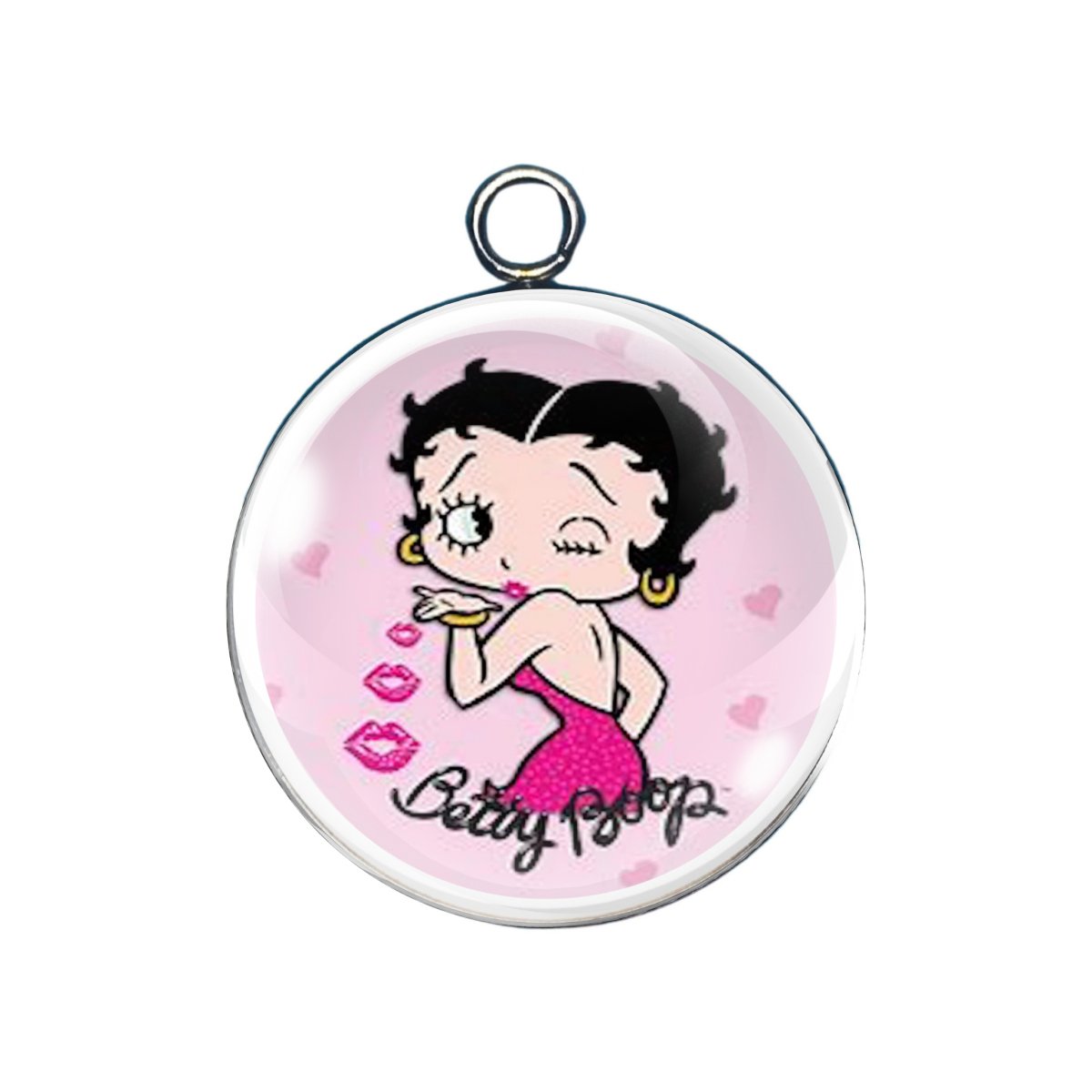 Betty Boop Glass cabochon charm