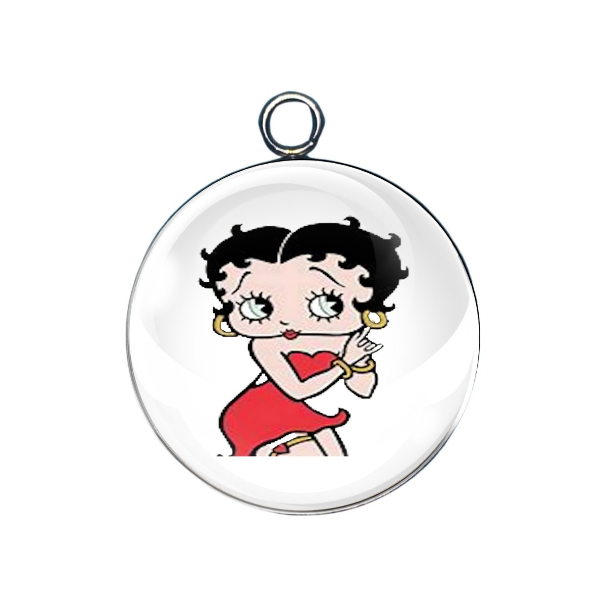 Betty Boop Glass cabochon charm