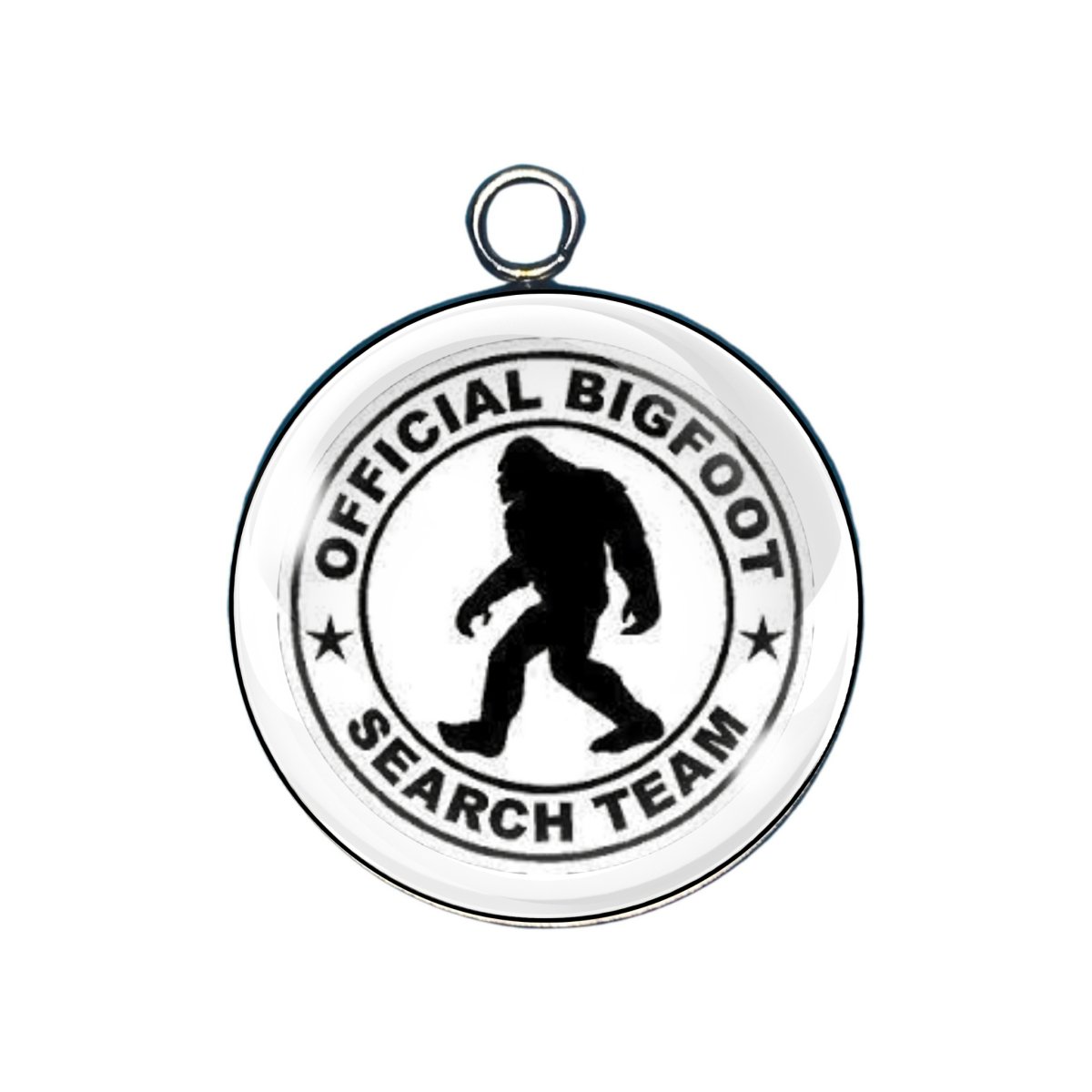 bigfoot glass cabochon charm