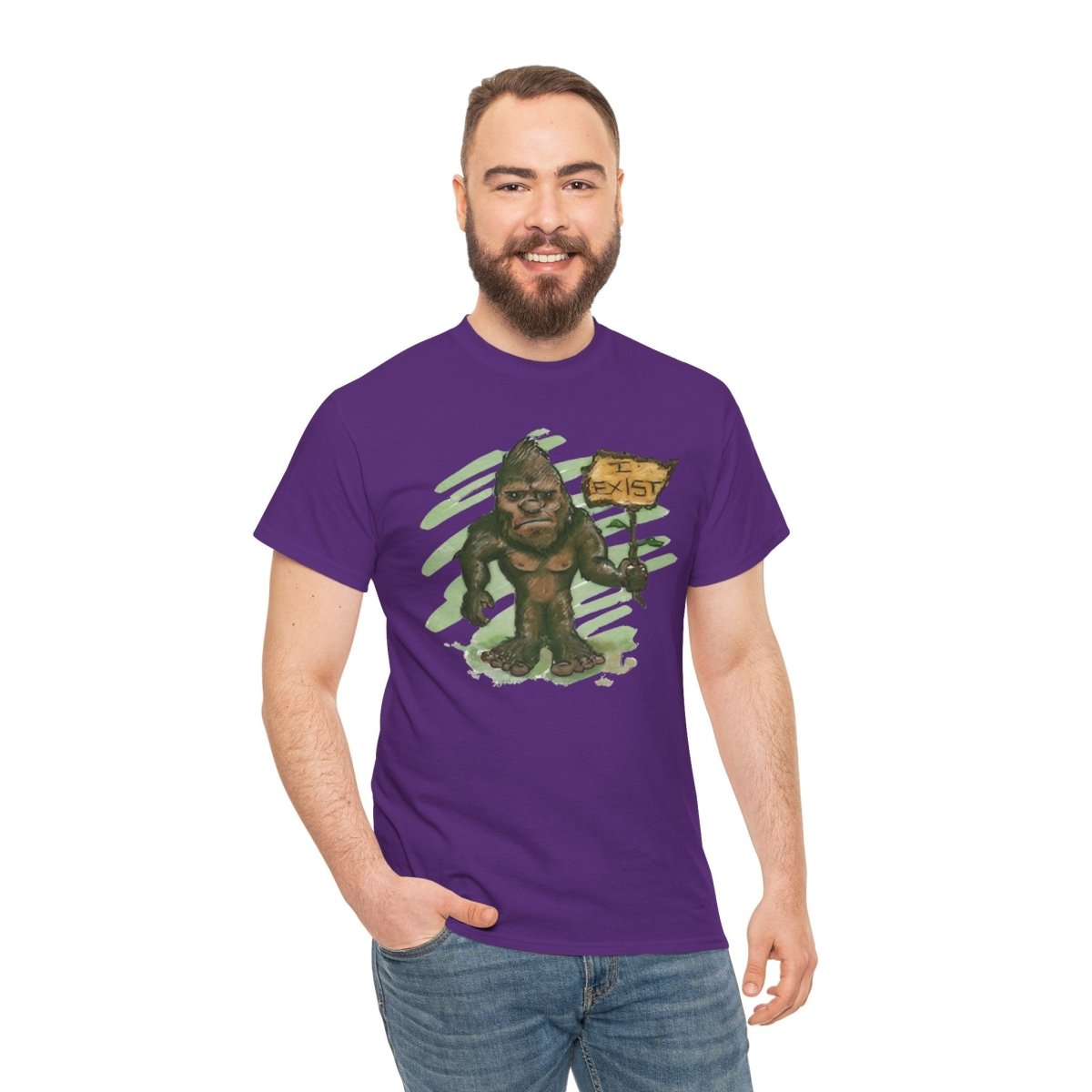 Bigfoot Believe Unisex Heavy Cotton Tee, Funny Shirt, Nature Lover Gift, [...]
