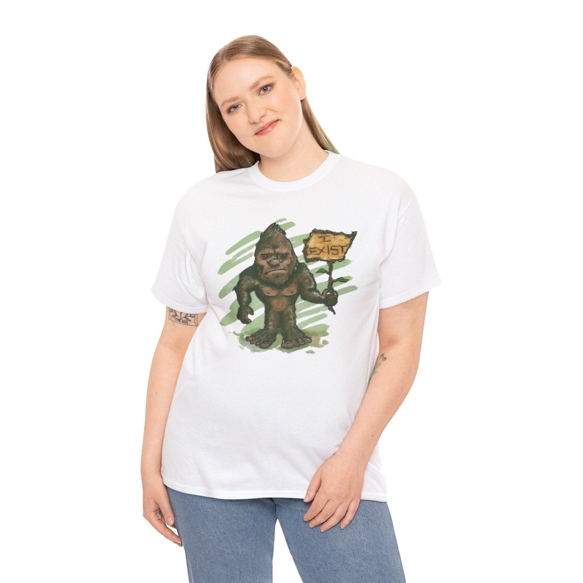 Bigfoot Believe Unisex Heavy Cotton Tee, Funny Shirt, Nature Lover Gift, [...]