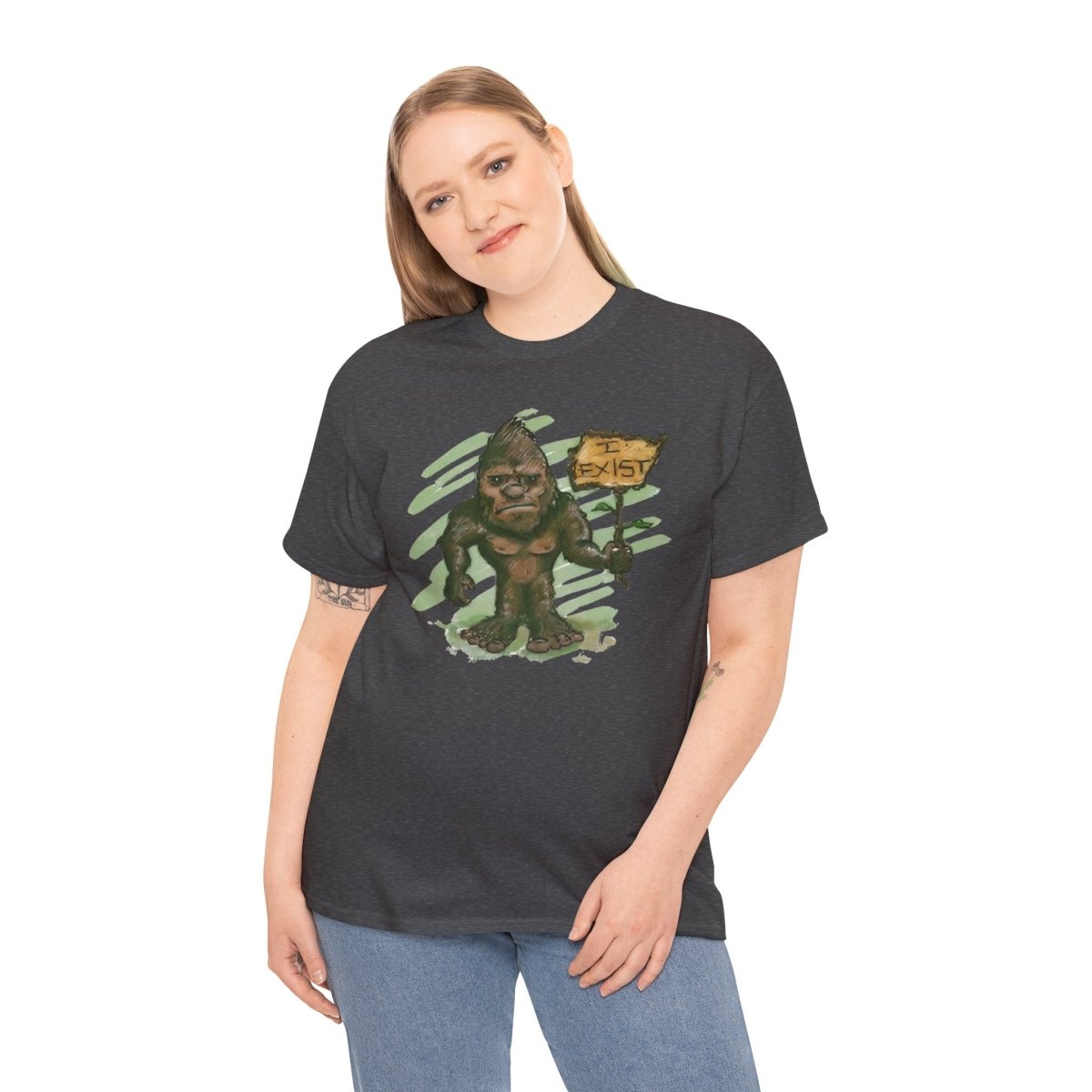 Bigfoot Believe Unisex Heavy Cotton Tee, Funny Shirt, Nature Lover Gift, [...]