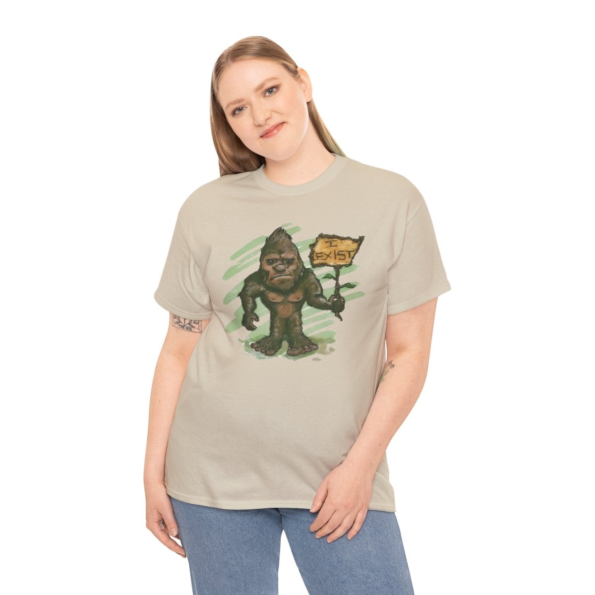 Bigfoot Believe Unisex Heavy Cotton Tee, Funny Shirt, Nature Lover Gift, [...]