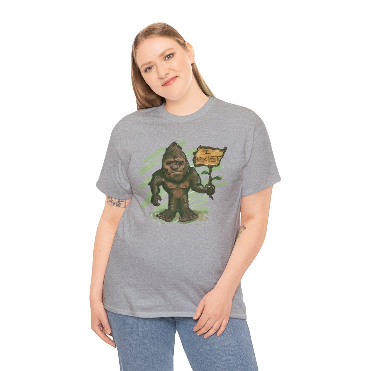 Bigfoot Believe Unisex Heavy Cotton Tee, Funny Shirt, Nature Lover Gift, [...]