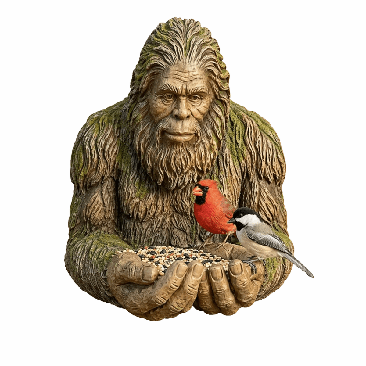 Bigfoot Bird Feeder & Catch-All Holder – Rustic Garden and Home Décor