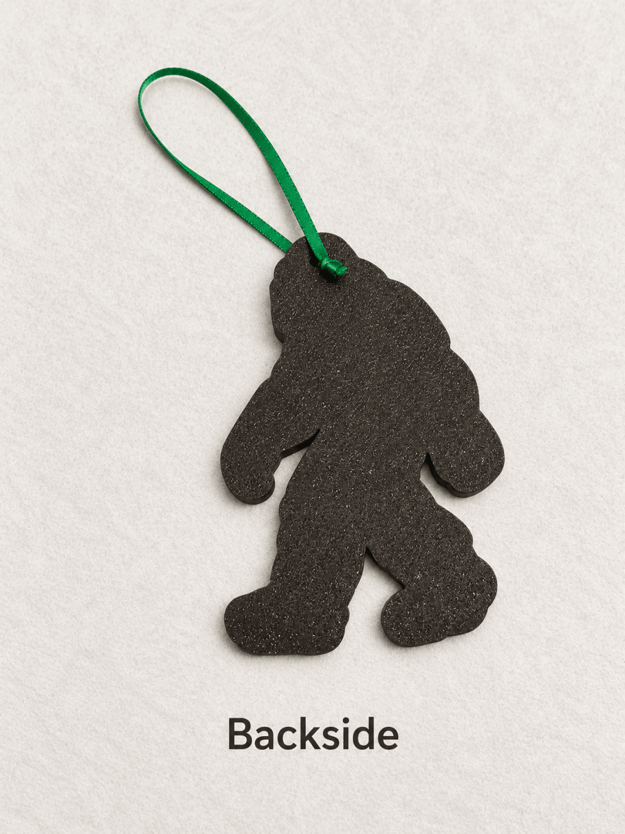 Bigfoot Christmas Ornaments Set of 4 – 3D Printed Sasquatch Tree Decorations