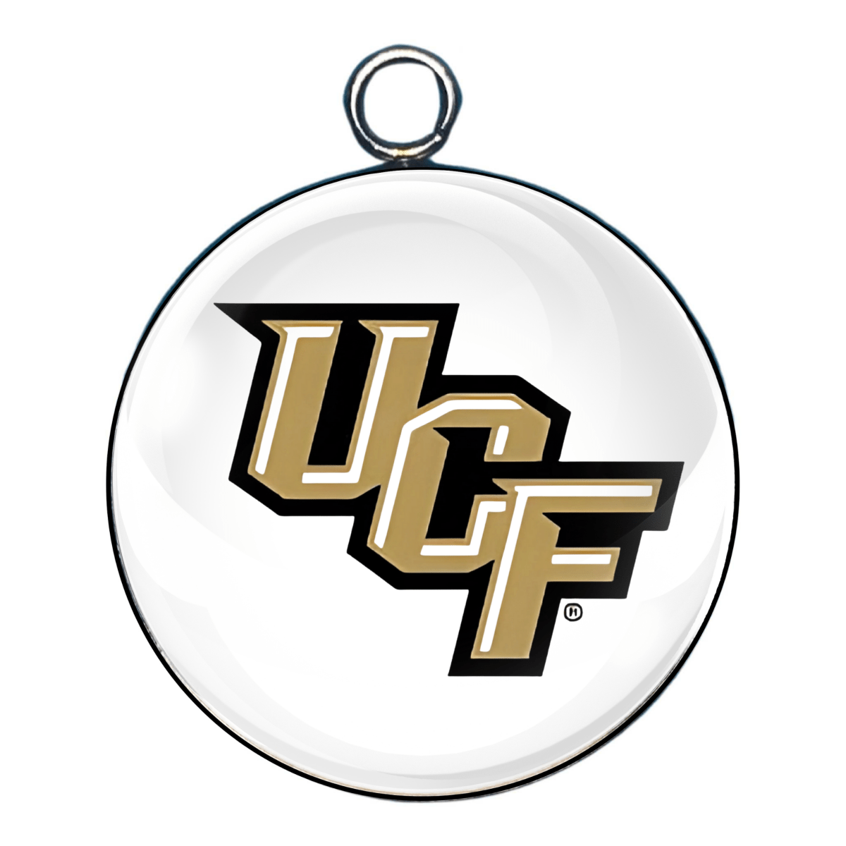 Style 5: UCF stacked block logo charm