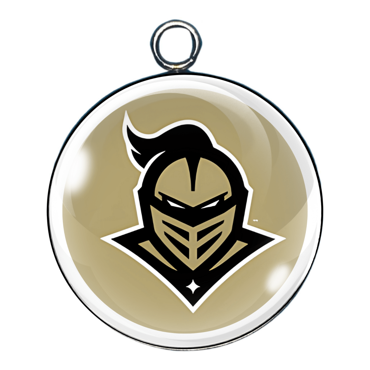 Style 3: Gold knight helmet charm