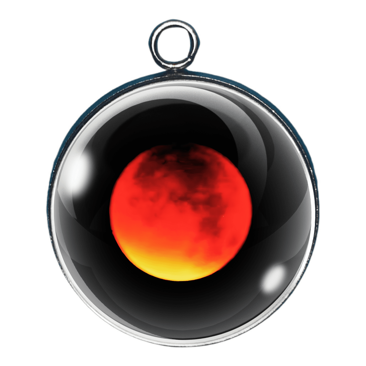Blood Moon Charm Collection – Lunar Eclipse Moon Cabochons