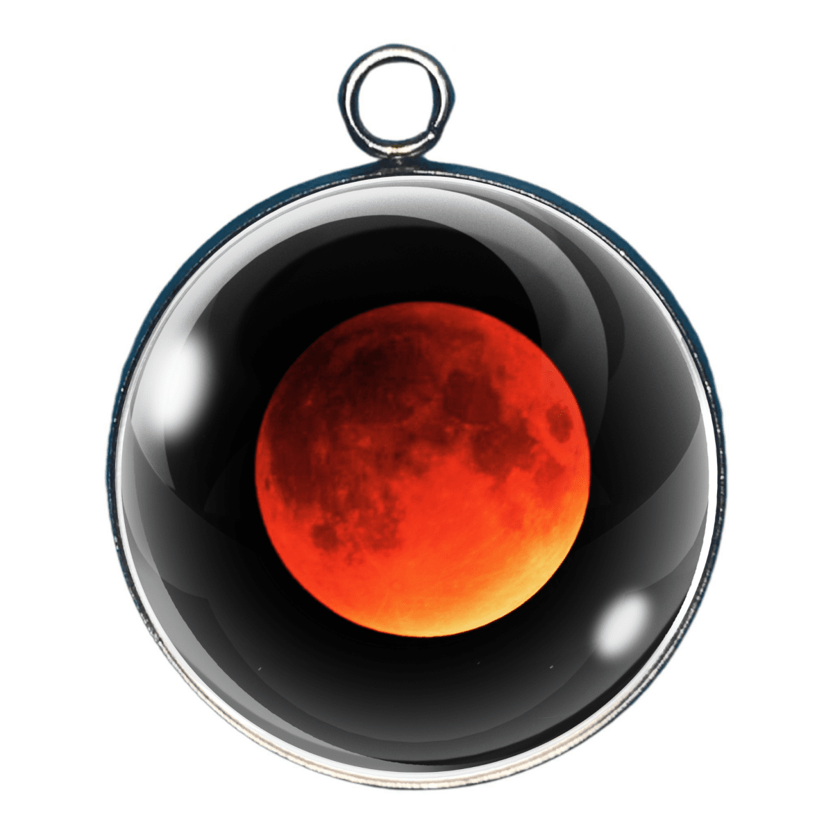 Blood Moon Charm Collection – Lunar Eclipse Moon Cabochons