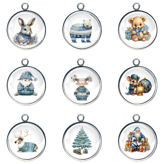 Group of 9 Charms for christmas