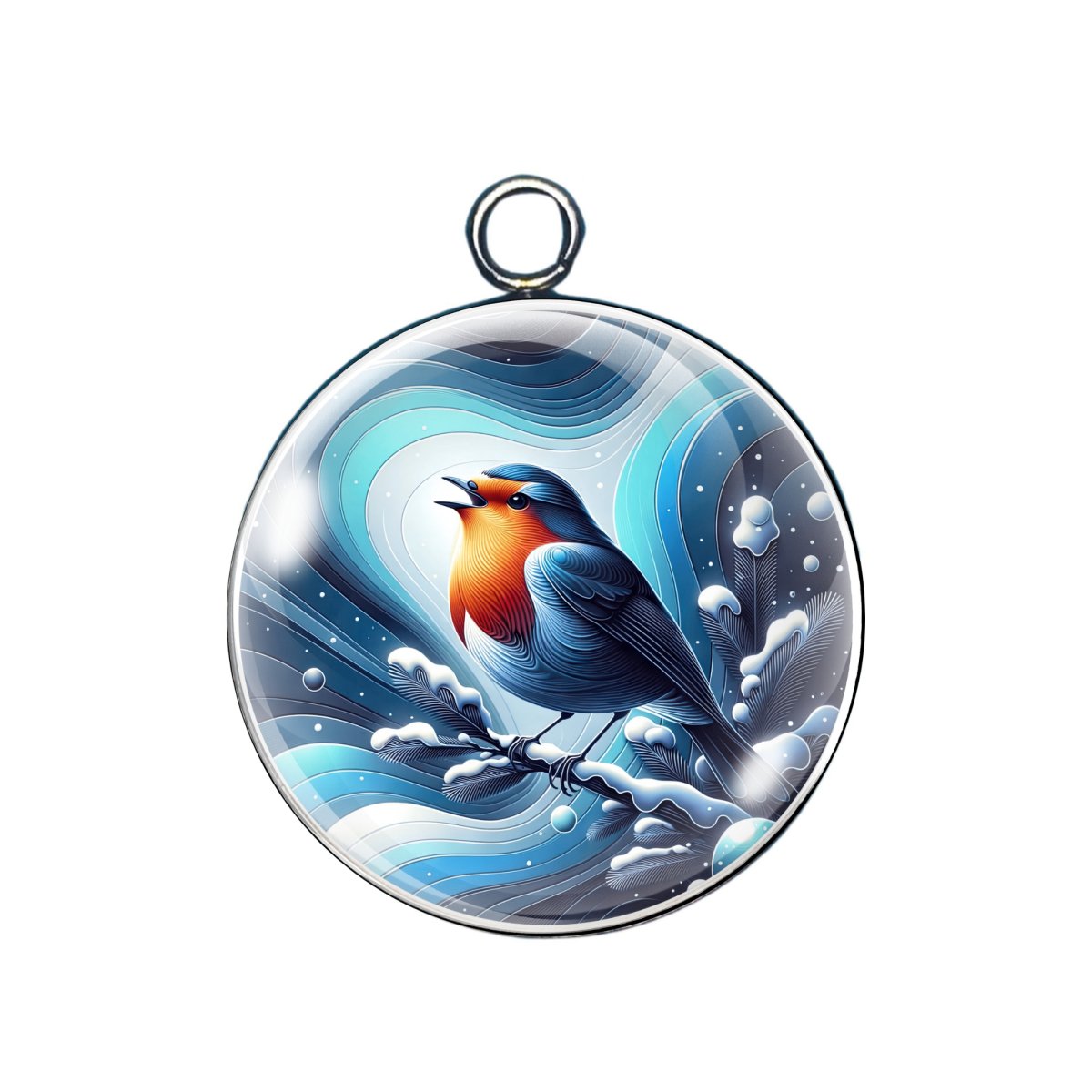 Blue Holiday Charms