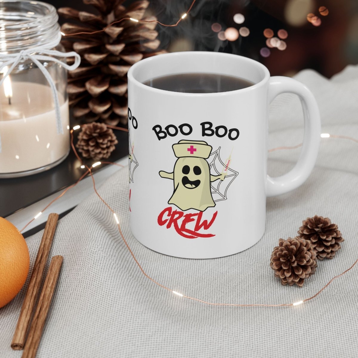 Boo Boo Crew Ceramic Mug, (11oz, 15oz)