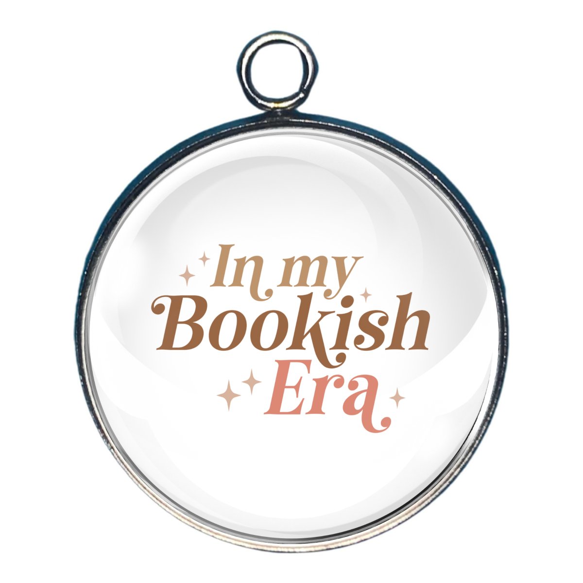 Charm with the words 'in my bookish era'