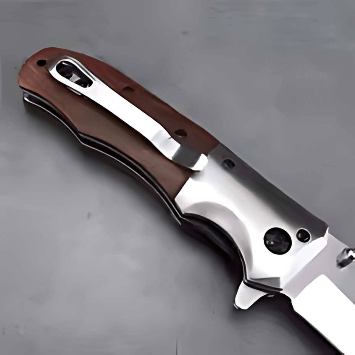 wood handle Browning pocket knife