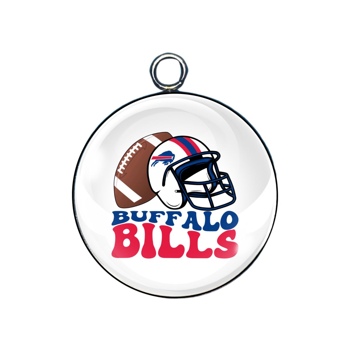 Buffalo Bills Glass Cabochon Charms