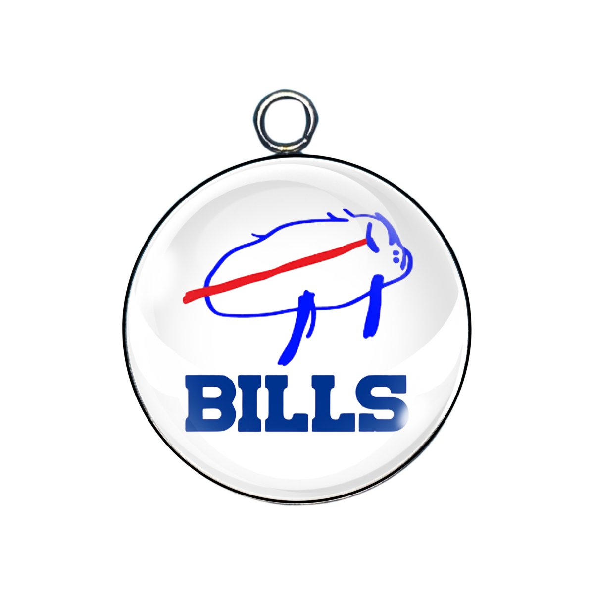 Buffalo Bills Glass Cabochon Charms