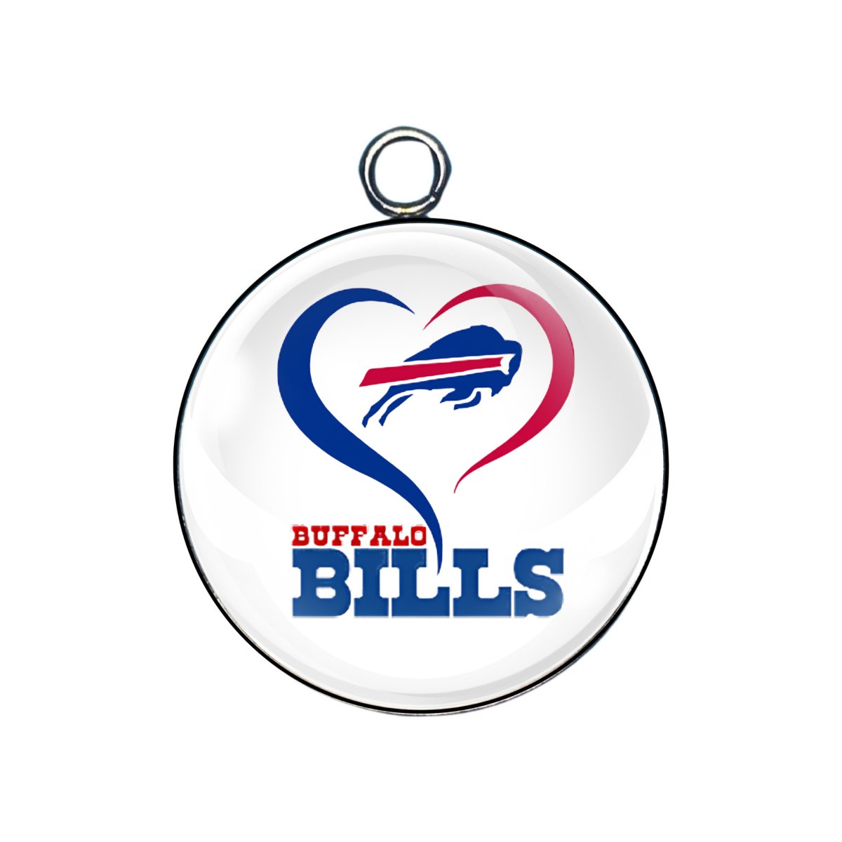 Buffalo Bills Glass Cabochon Charms