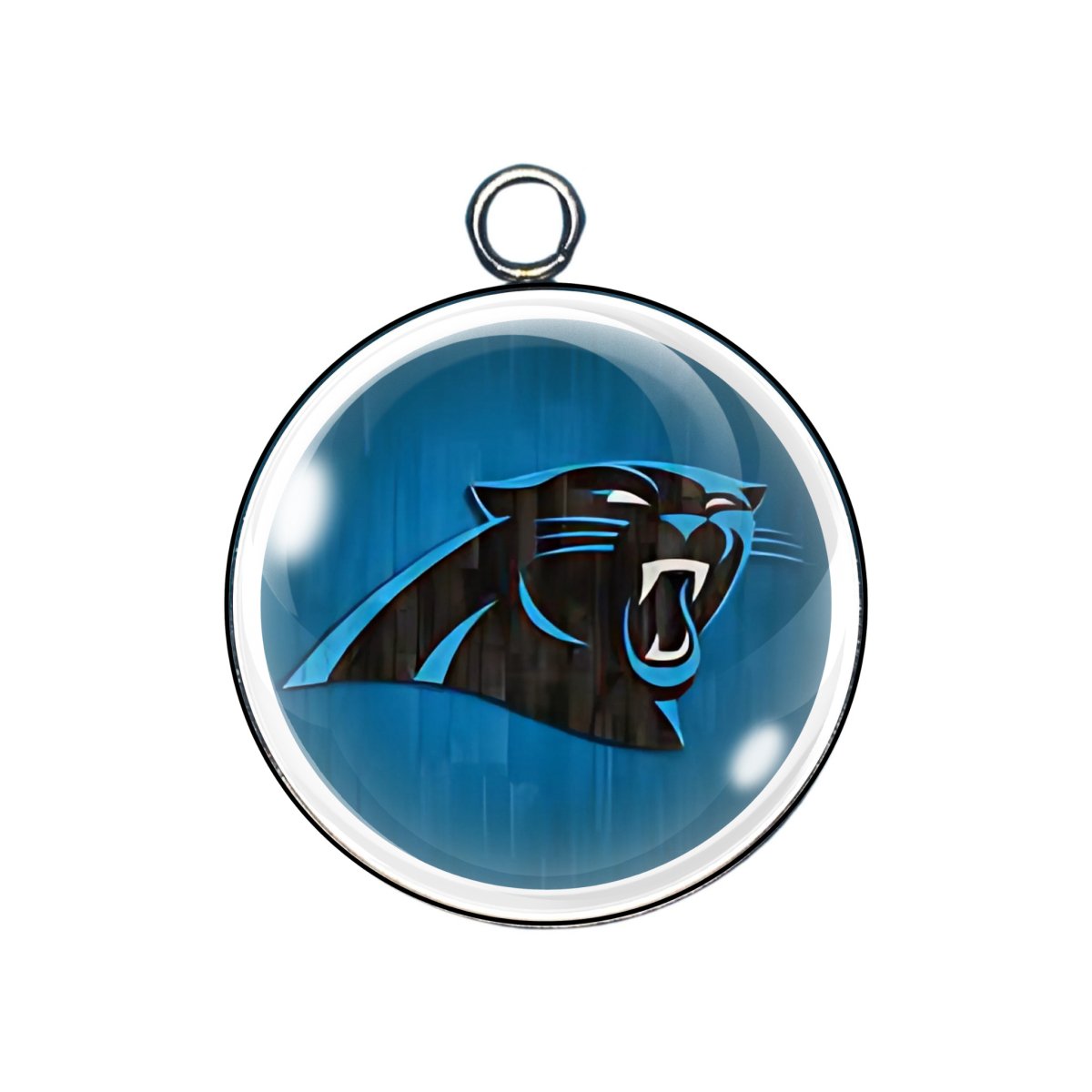 Carolina Panthers Glass Cabochon Charm