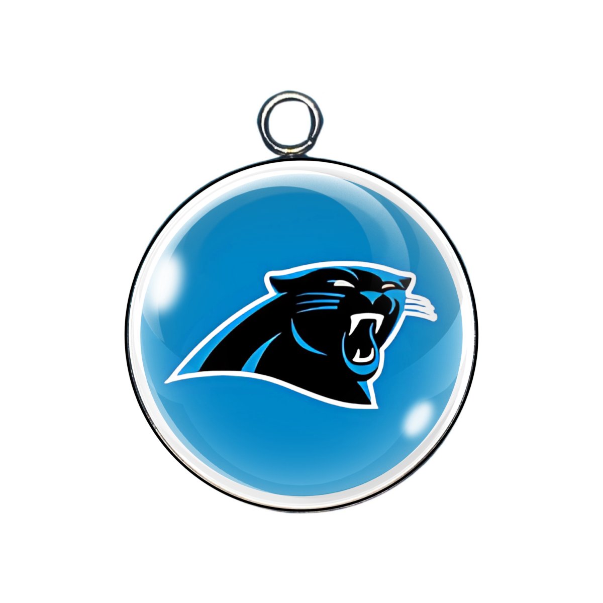 Carolina Panthers Glass Cabochon Charm