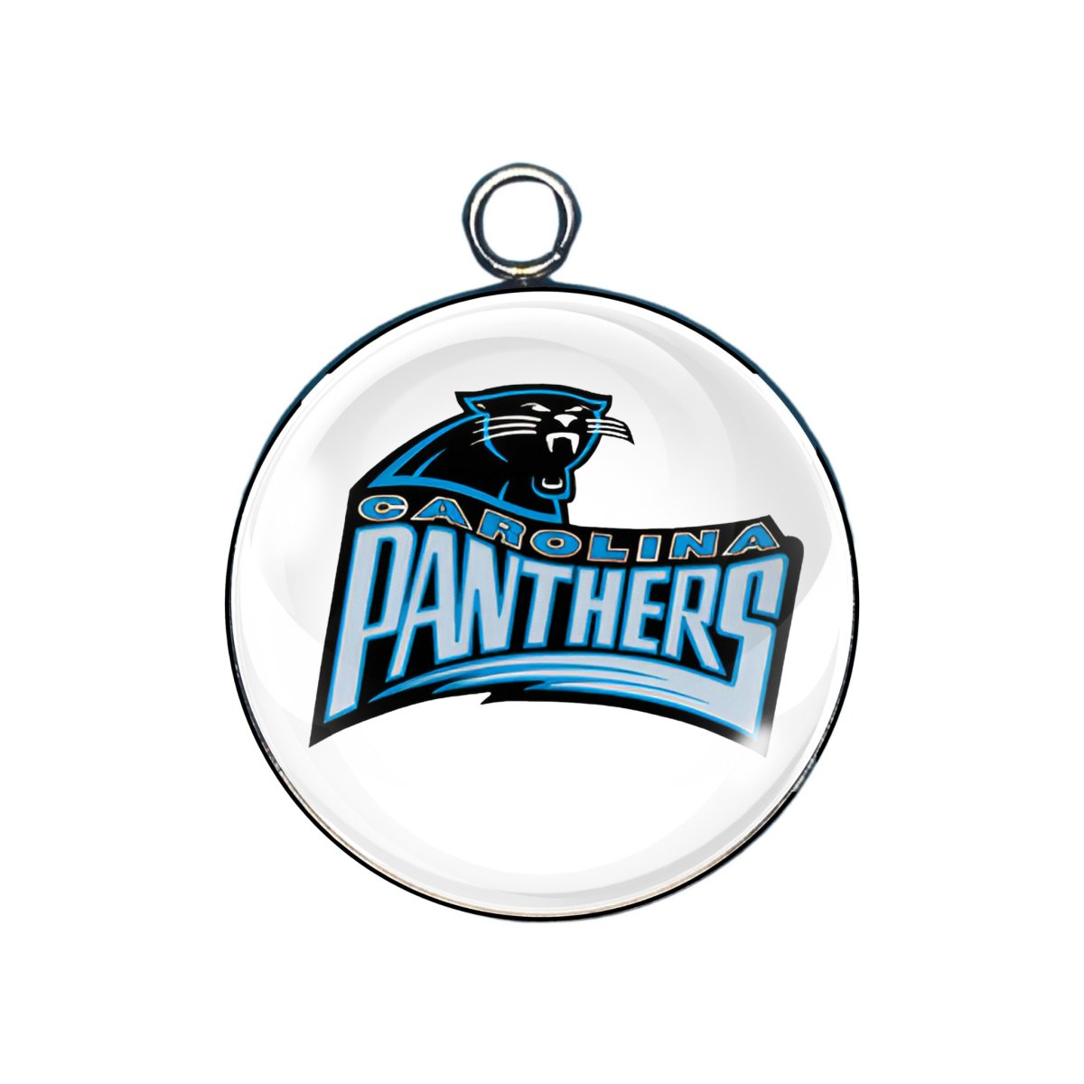 Carolina Panthers Glass Cabochon Charm