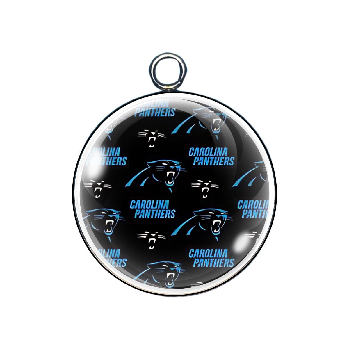 Carolina Panthers Glass Cabochon Charm