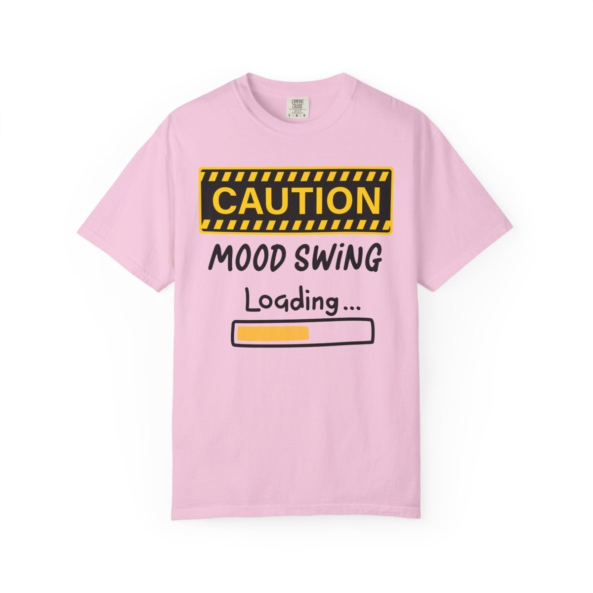 Caution Graphic Unisex Garment-Dyed T-Shirt | Fun Casual Tee | Sizes S-4XL | Soft & Relaxed Fit