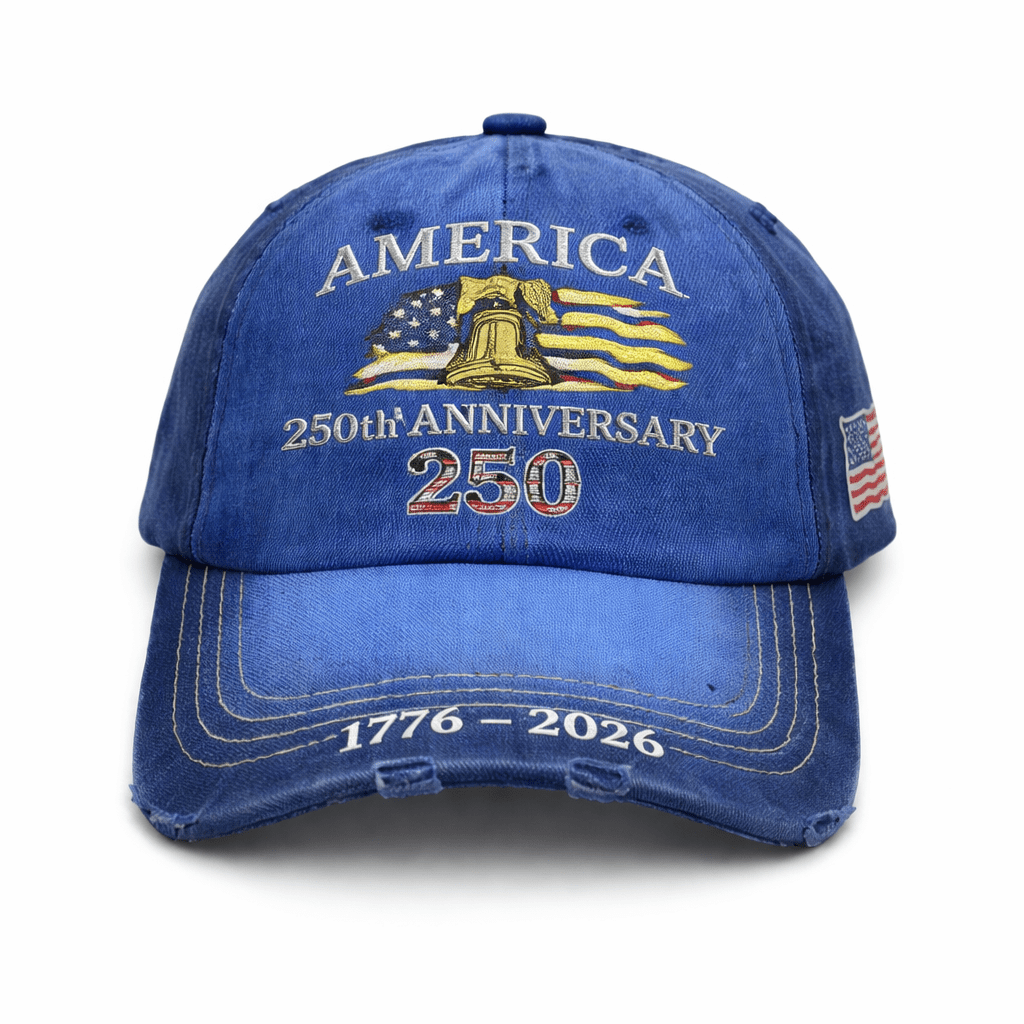 Celebrate 250 years of American pride with this bold, vintage-style patriotic cap 🇺🇸