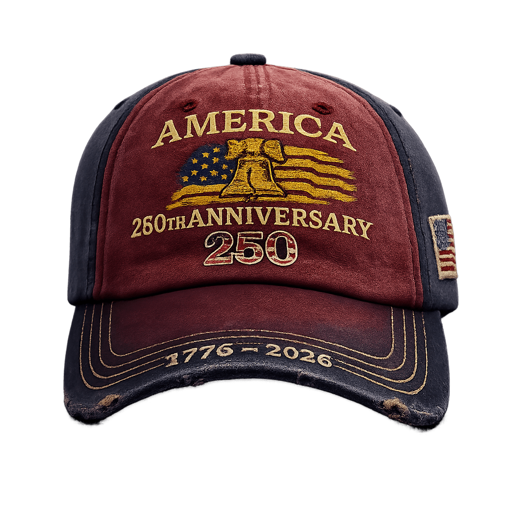 Celebrate 250 years of American pride with this bold, vintage-style patriotic cap 🇺🇸
