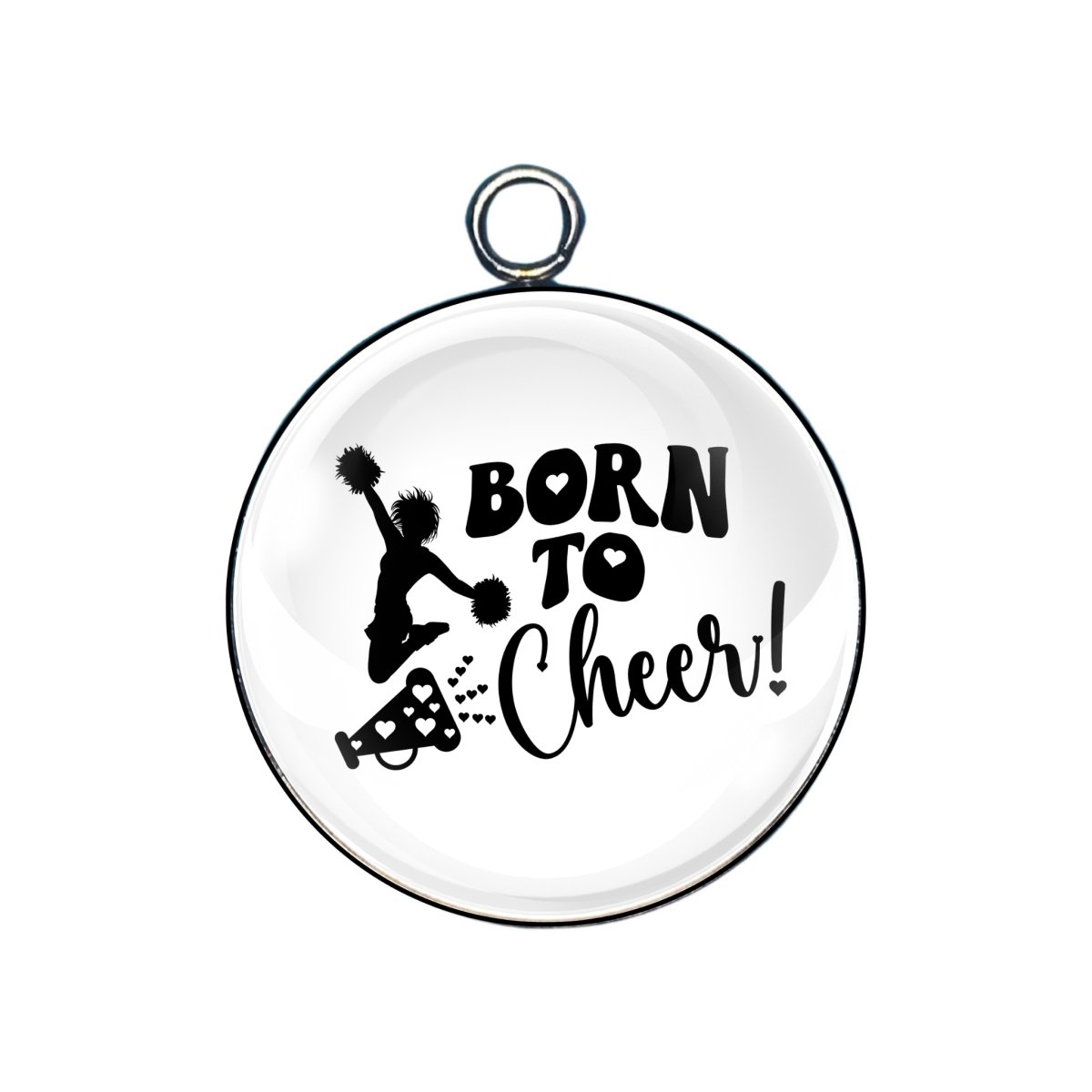 Cheerleader Glass Cabochon Charms