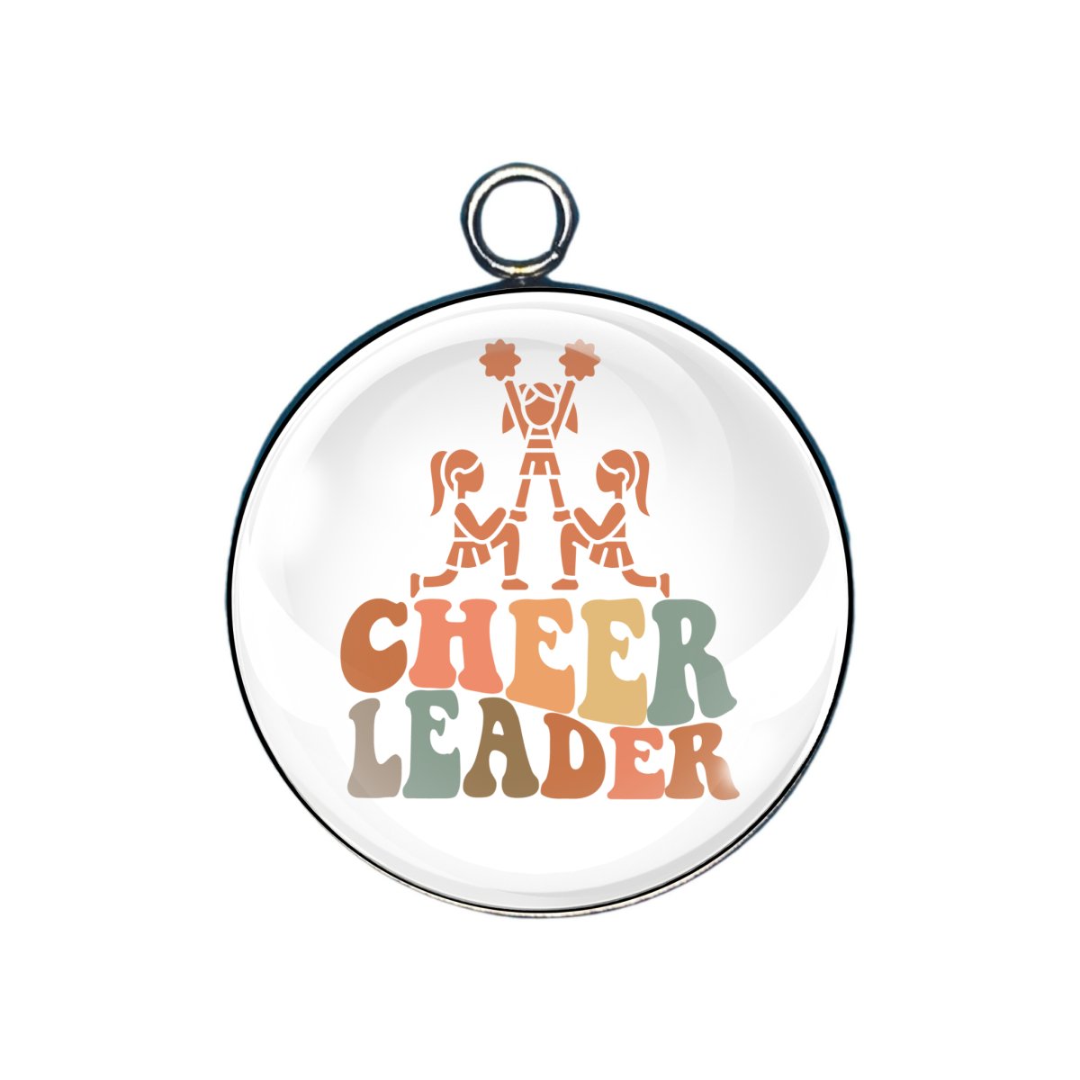 Cheerleader Glass Cabochon Charms