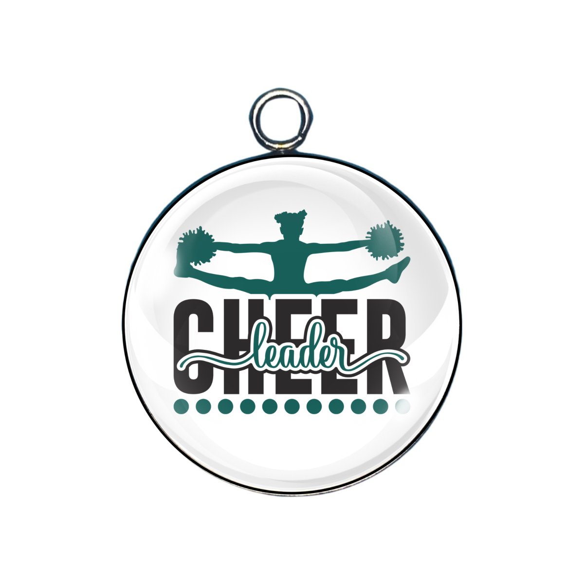 Cheerleader Glass Cabochon Charms