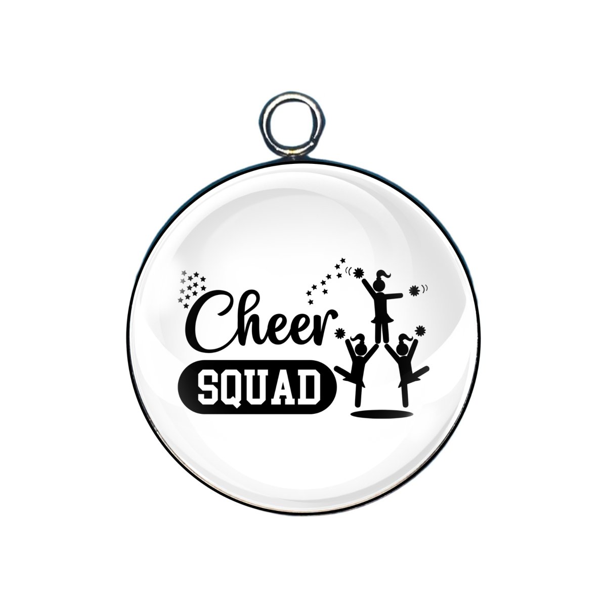 Cheerleader Glass Cabochon Charms