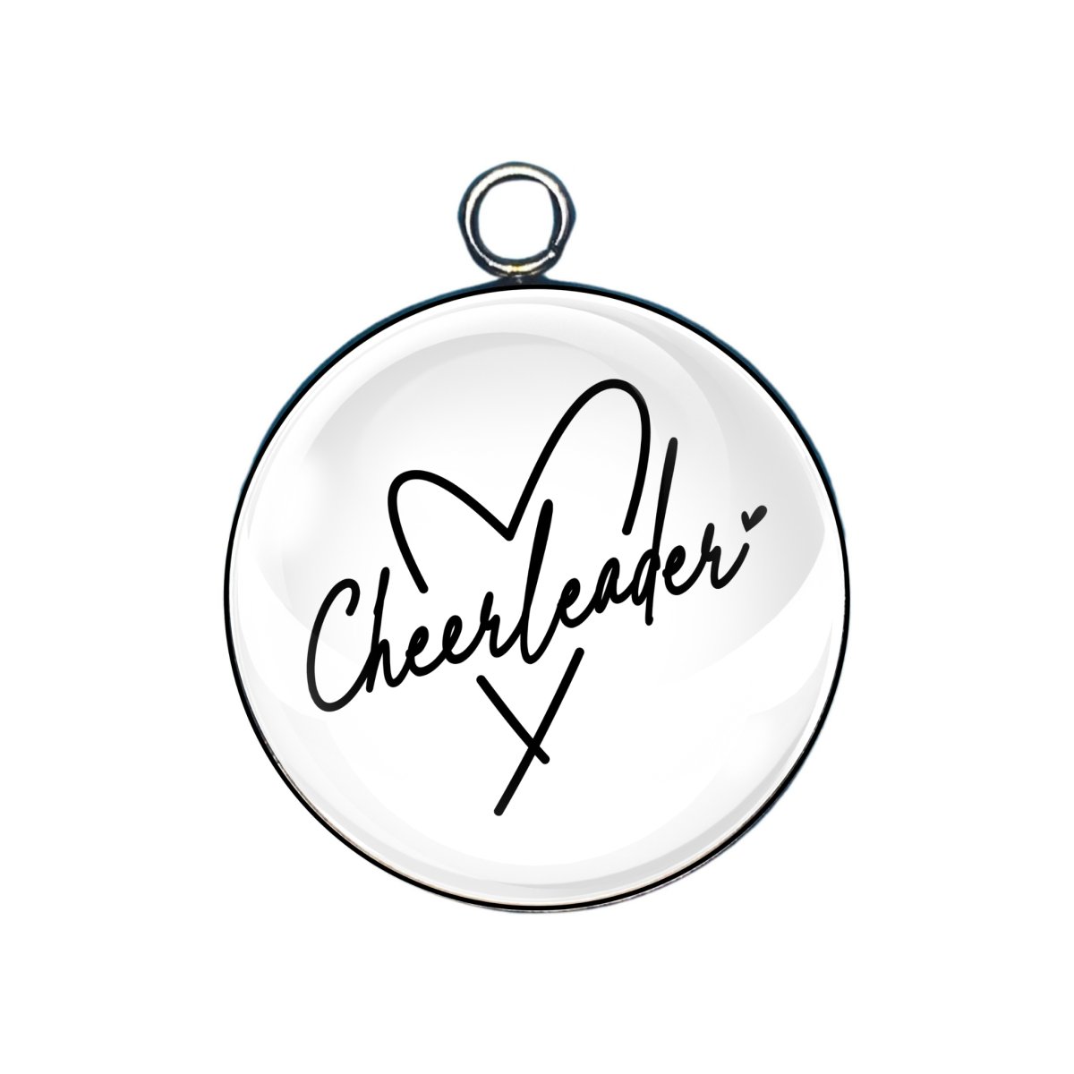 Cheerleader Glass Cabochon Charms