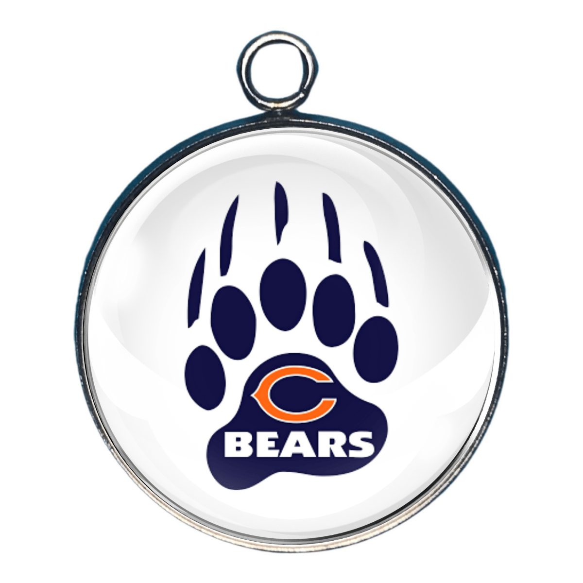 Chicago Bears Glass Cabochon Charms