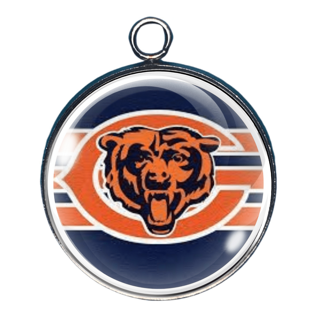 Chicago Bears Glass Cabochon Charms