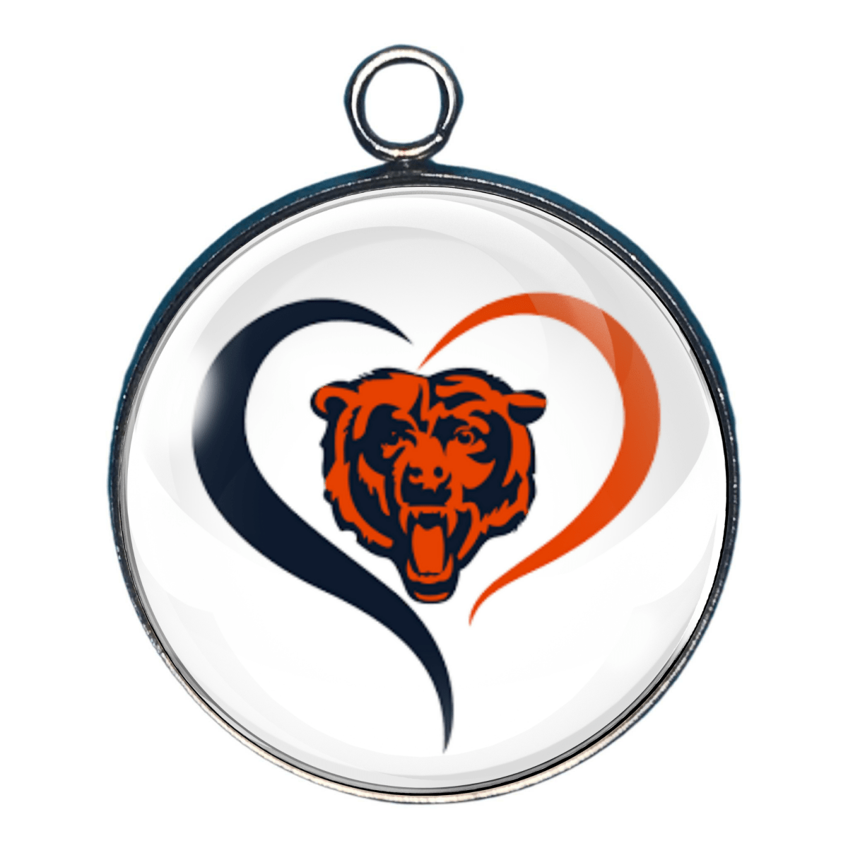 Chicago Bears Glass Cabochon Charms