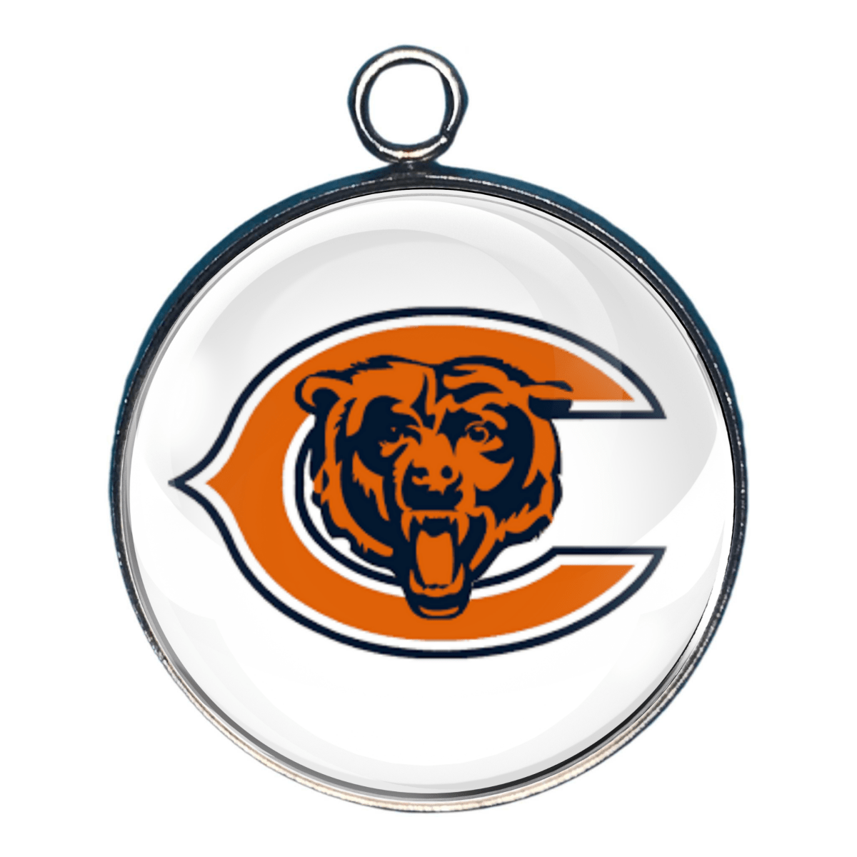 Chicago Bears Glass Cabochon Charms