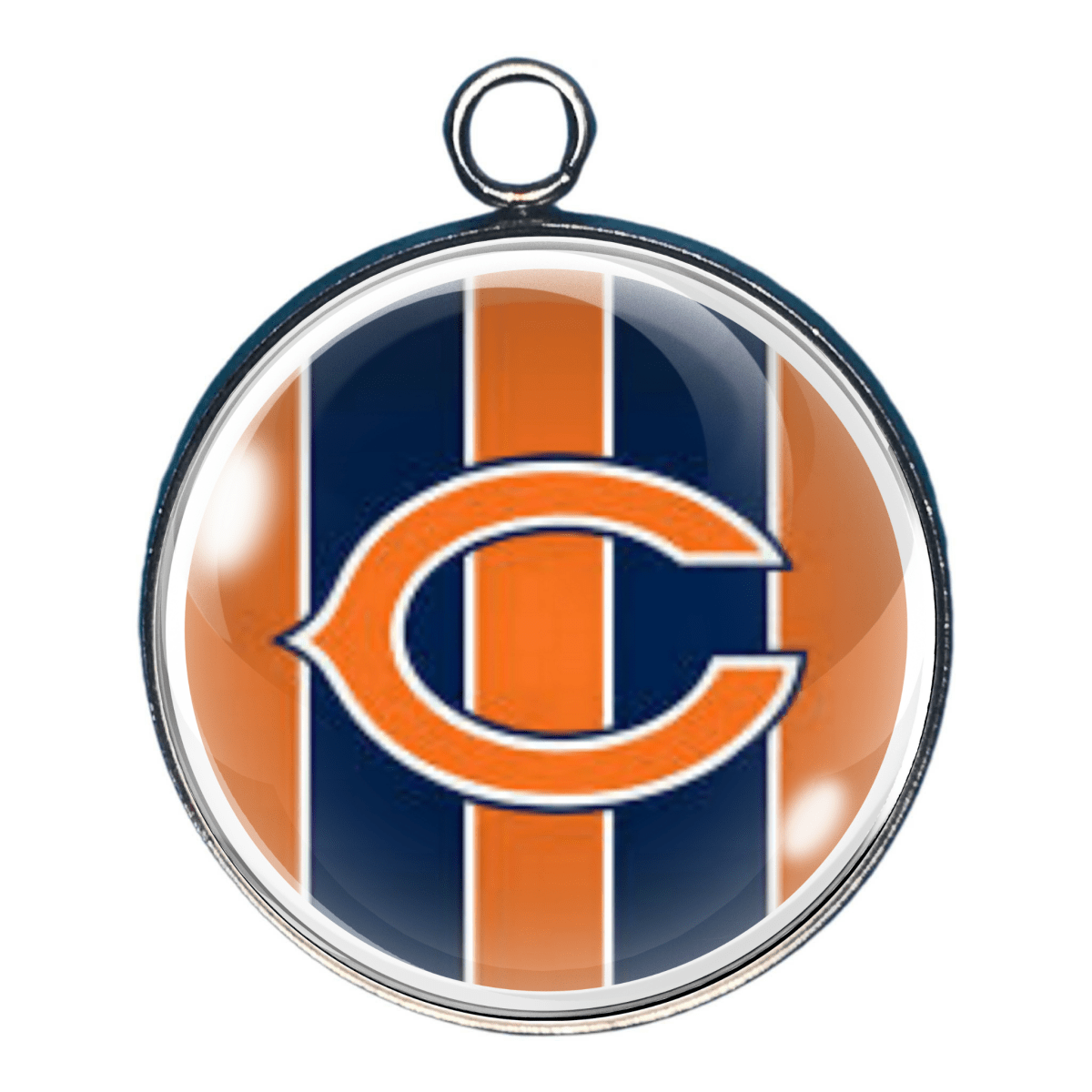 Chicago Bears Glass Cabochon Charms