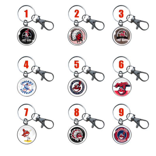 Chief Wahoo Keyrings