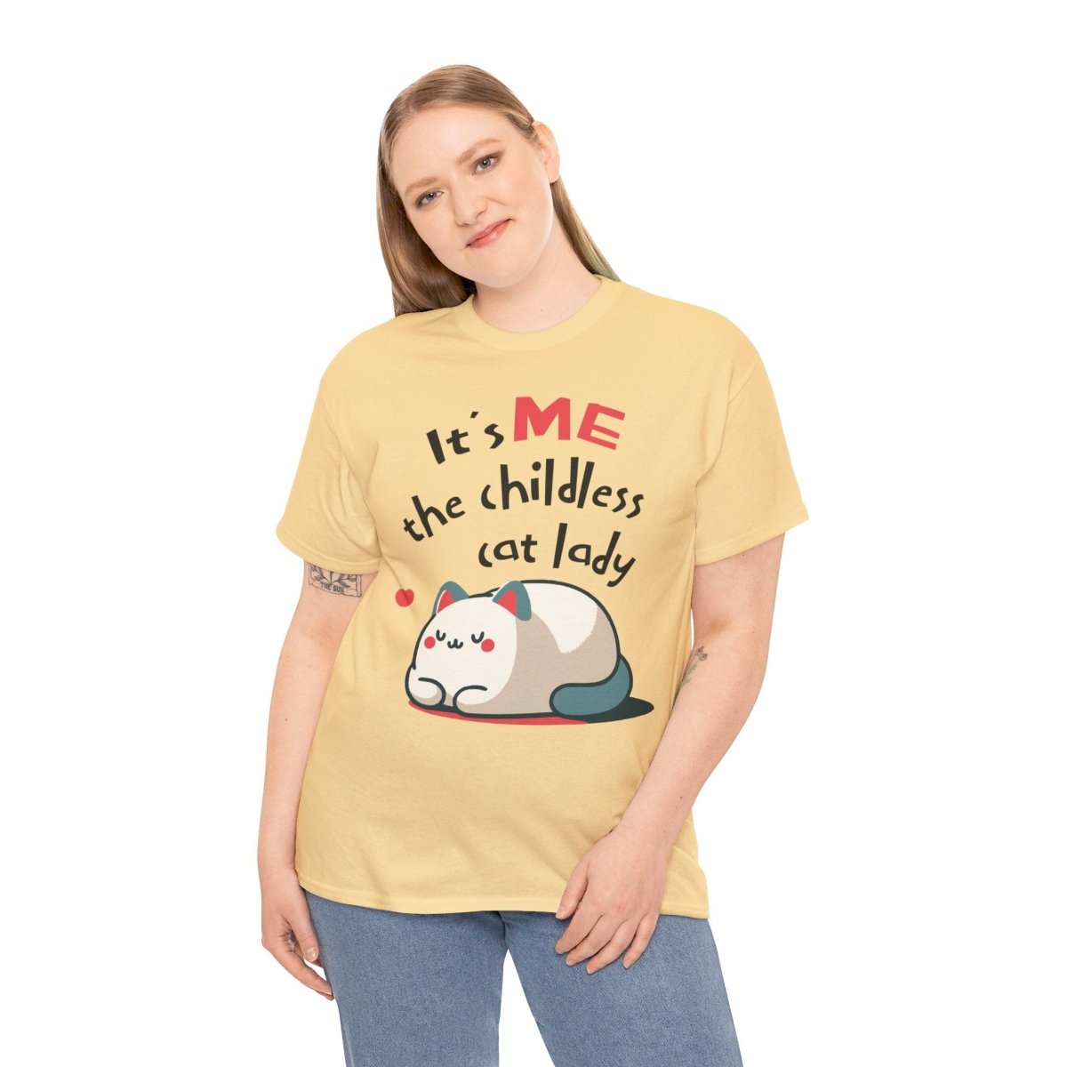 Childless Cat Lady Unisex Heavy Cotton Tee