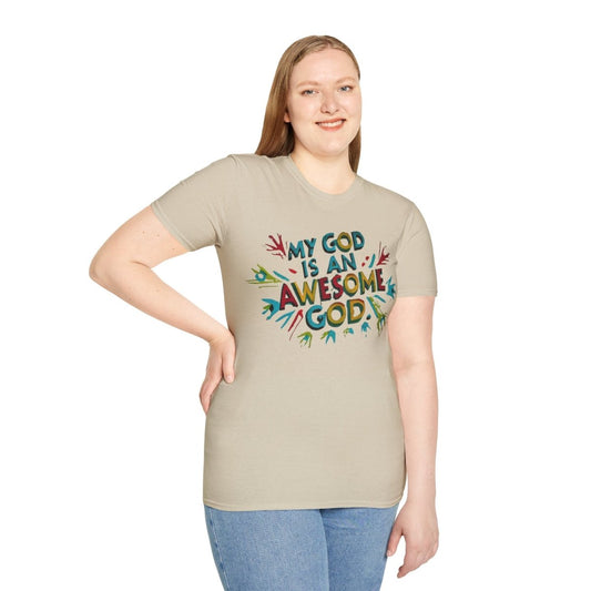Christian Unisex T-Shirt, My God is an Awesome God Tee, Inspirational Shirt,
