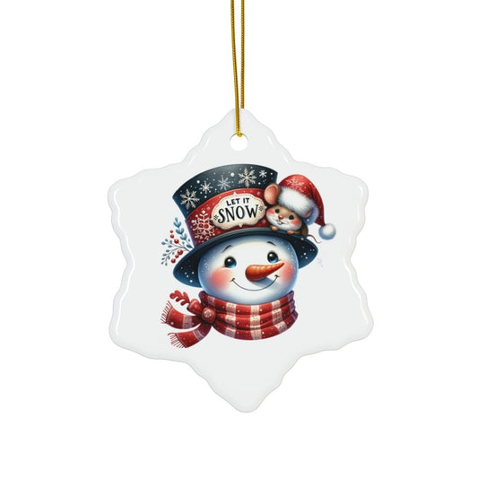 Christmas Ornament - Snowman Let It Snow