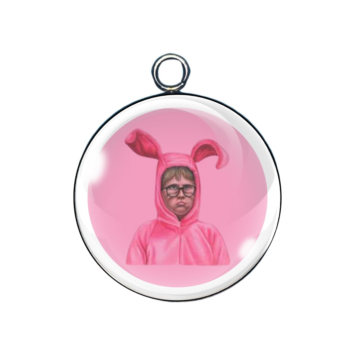 Christmas Story glass cabochon charm