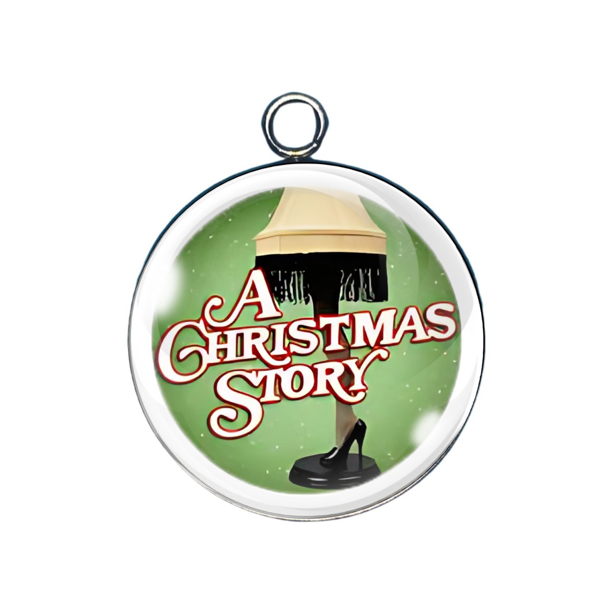 Christmas Story glass cabochon charm